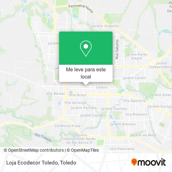 Loja Ecodecor Toledo mapa