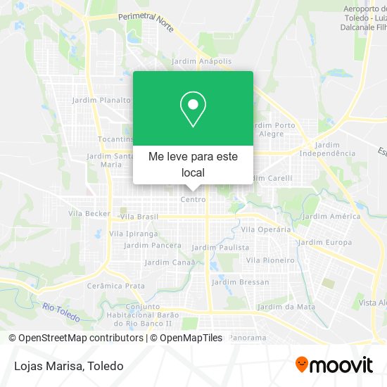 Lojas Marisa mapa
