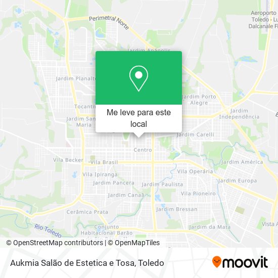 Aukmia Salão de Estetica e Tosa mapa