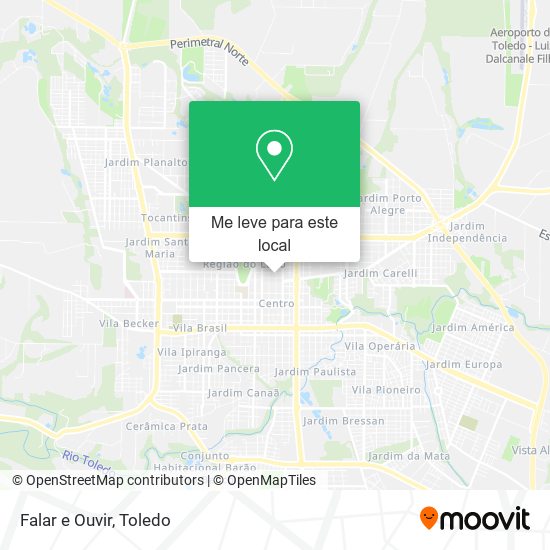 Falar e Ouvir mapa