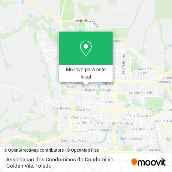 Associacao dos Condominos do Condominio Golden Vile mapa
