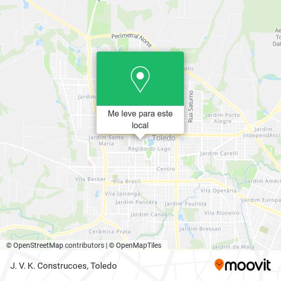 J. V. K. Construcoes mapa