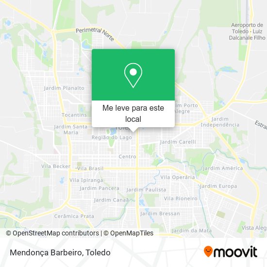 Mendonça Barbeiro mapa