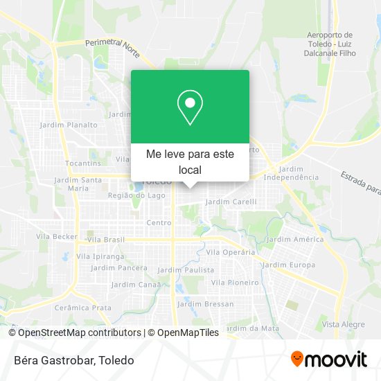 Béra Gastrobar mapa