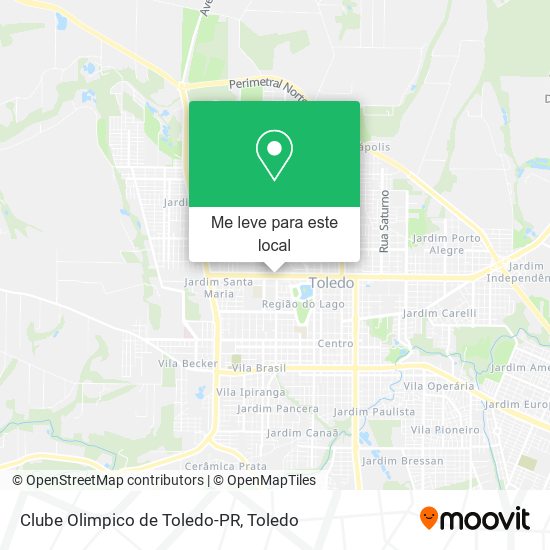Clube Olimpico de Toledo-PR mapa
