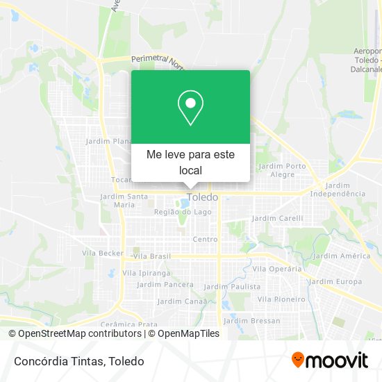 Concórdia Tintas mapa