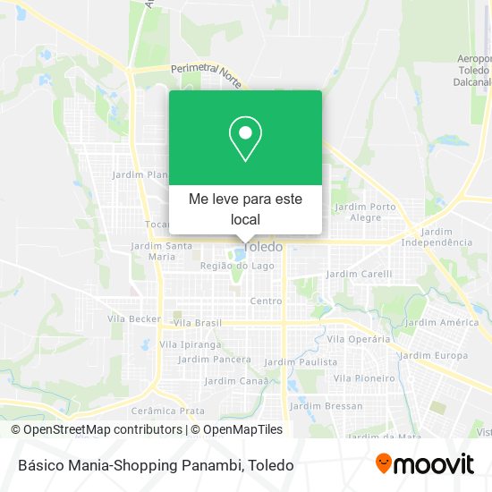 Básico Mania-Shopping Panambi mapa