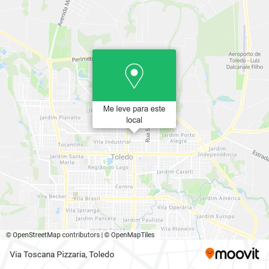 Via Toscana Pizzaria mapa