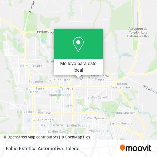 Fabio Estética Automotiva mapa