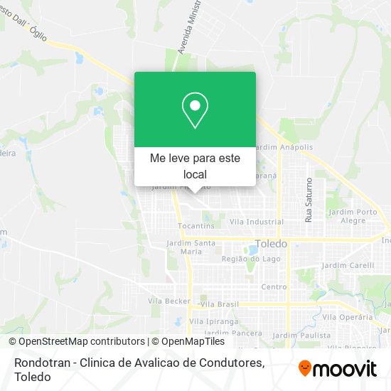 Rondotran - Clinica de Avalicao de Condutores mapa