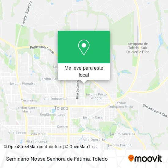Seminário Nossa Senhora de Fátima mapa