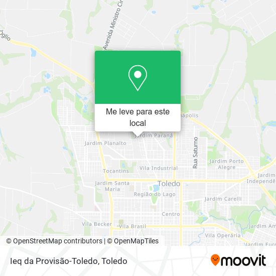 Ieq da Provisão-Toledo mapa