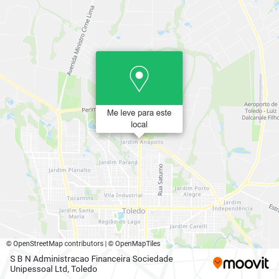 S B N Administracao Financeira Sociedade Unipessoal Ltd mapa