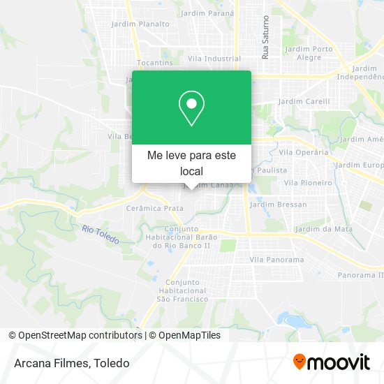Arcana Filmes mapa