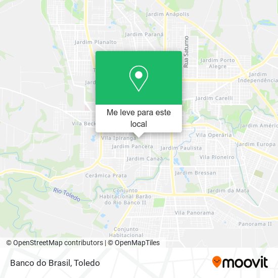 Banco do Brasil mapa