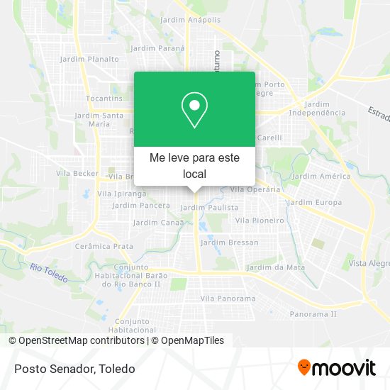 Posto Senador mapa