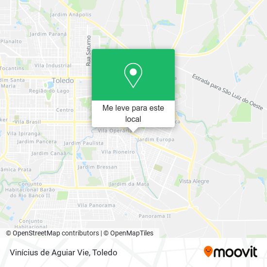 Vinícius de Aguiar Vie mapa