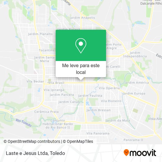 Laste e Jesus Ltda mapa