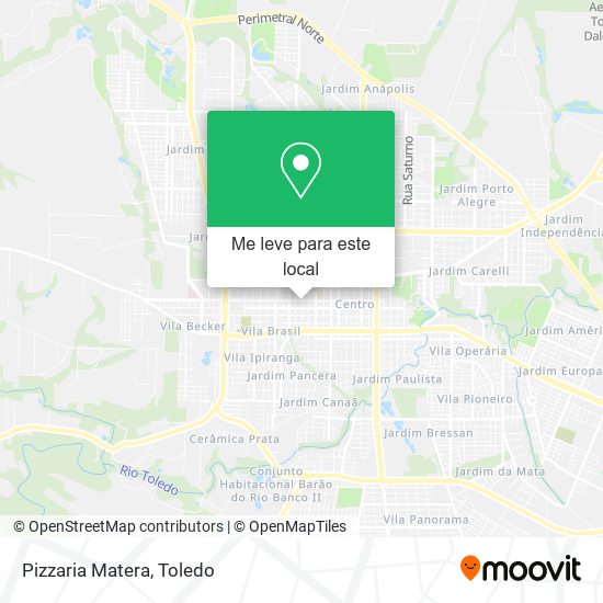 Pizzaria Matera mapa