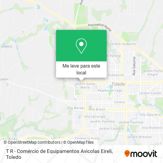 T R - Comércio de Equipamentos Avicolas Eireli mapa