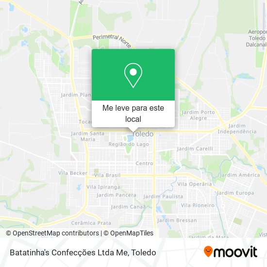 Batatinha's Confecções Ltda Me mapa
