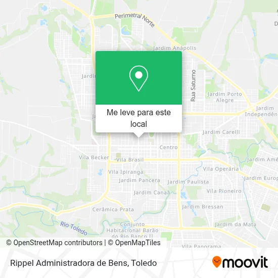 Rippel Administradora de Bens mapa