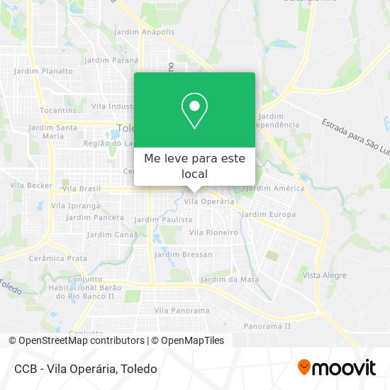 CCB - Vila Operária mapa