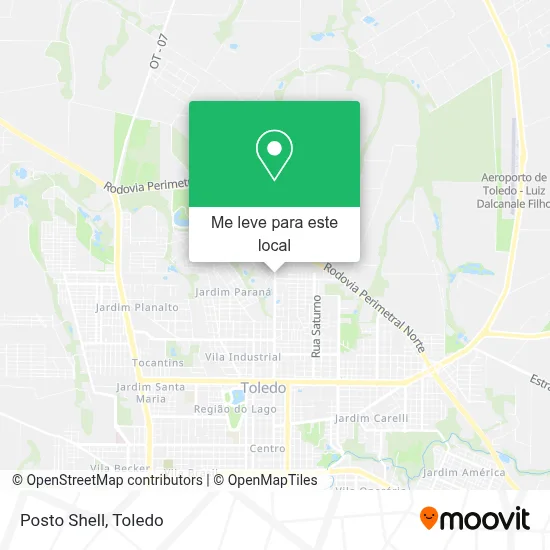 Posto Shell mapa