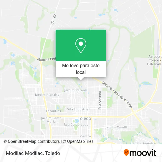 Modilac Modilac mapa