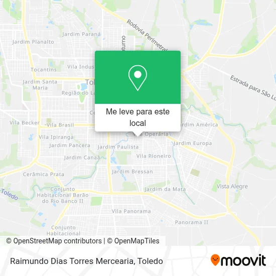 Raimundo Dias Torres Mercearia mapa