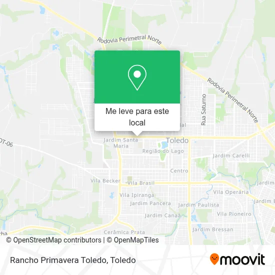 Rancho Primavera Toledo mapa
