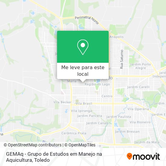 GEMAq - Grupo de Estudos em Manejo na Aquicultura mapa