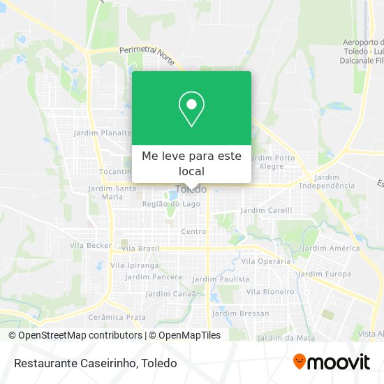 Restaurante Caseirinho mapa