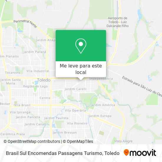 Brasil Sul Encomendas Passagens Turismo mapa