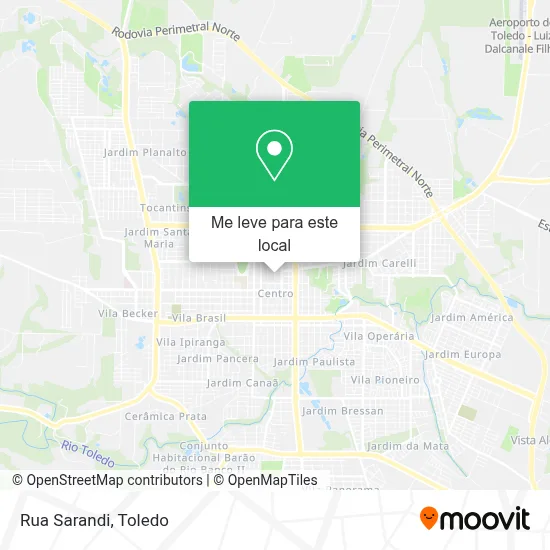 Rua Sarandi mapa