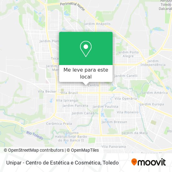 Unipar - Centro de Estética e Cosmética mapa