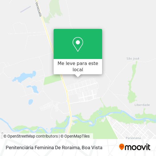 Penitenciária Feminina De Roraima mapa