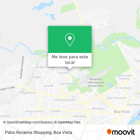 Pátio Roraima Shopping mapa