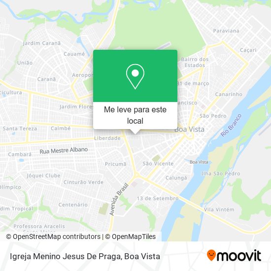 Igreja Menino Jesus De Praga mapa