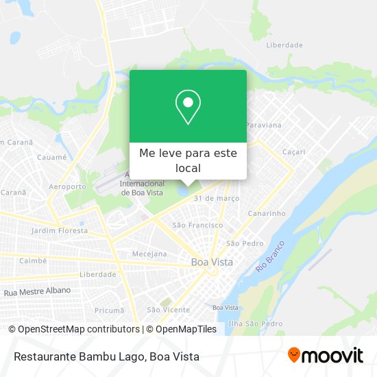 Restaurante Bambu Lago mapa