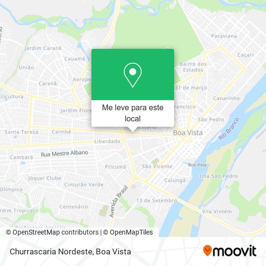 Churrascaria Nordeste mapa