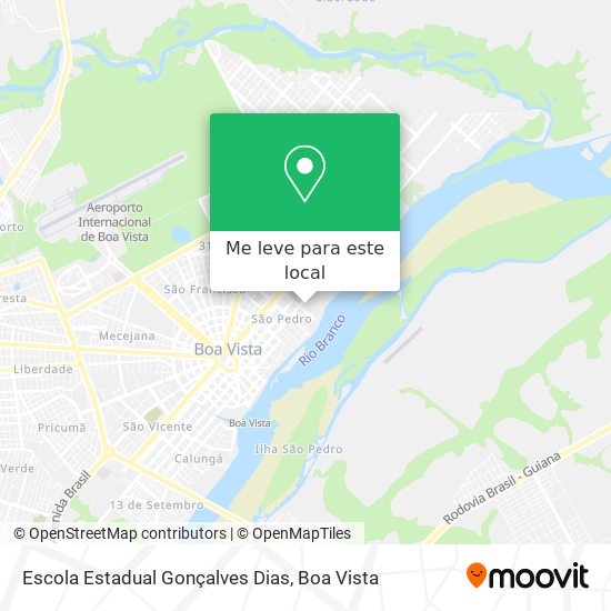 Escola Estadual Gonçalves Dias mapa