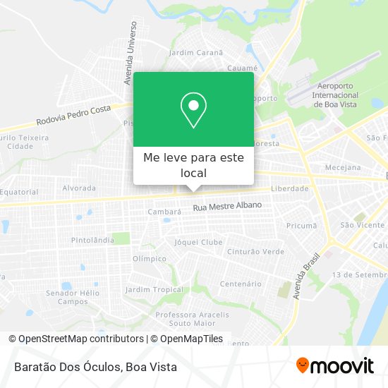 Baratão Dos Óculos mapa