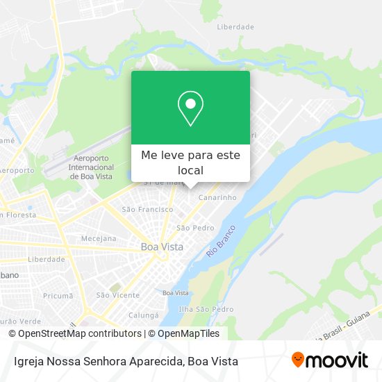 Igreja Nossa Senhora Aparecida mapa
