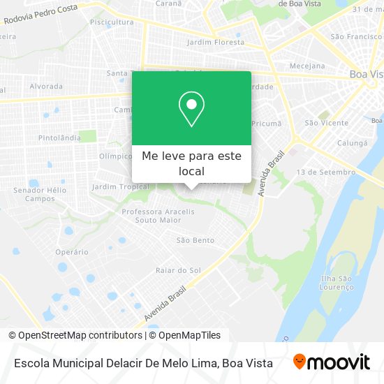 Escola Municipal Delacir De Melo Lima mapa