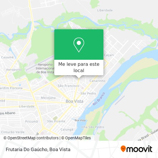 Frutaria Do Gaúcho mapa