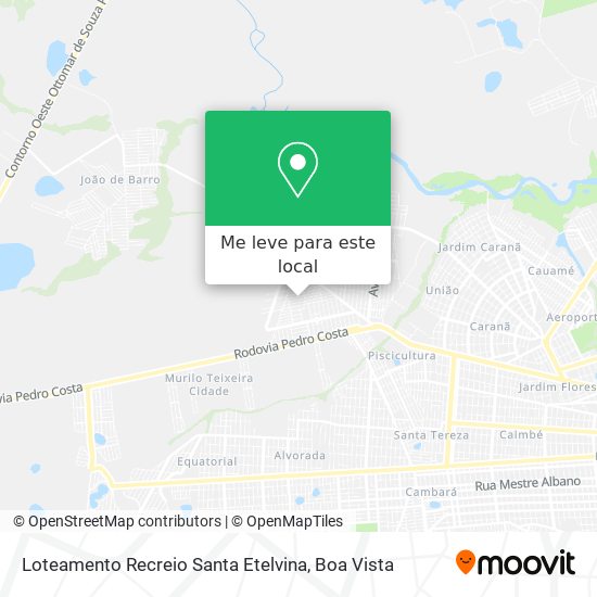 Loteamento Recreio Santa Etelvina mapa