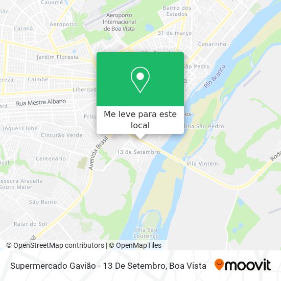 Supermercado Gavião - 13 De Setembro mapa