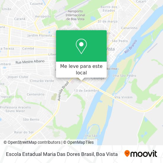 Escola Estadual Maria Das Dores Brasil mapa