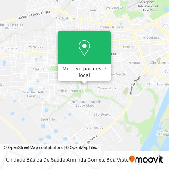 Unidade Básica De Saúde Arminda Gomes mapa